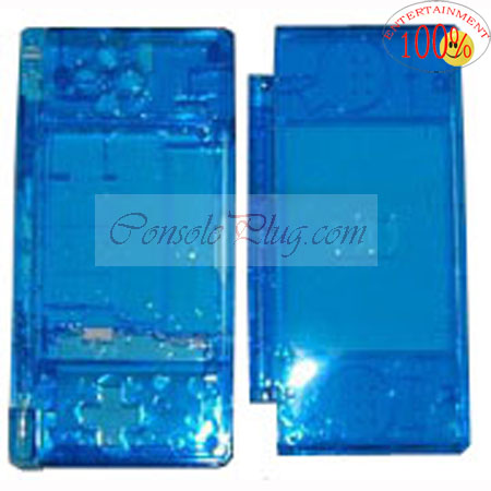 ConsolePlug CP04026 Replacement Transparent Blue Shell Kit for Nitendo NDS Lite